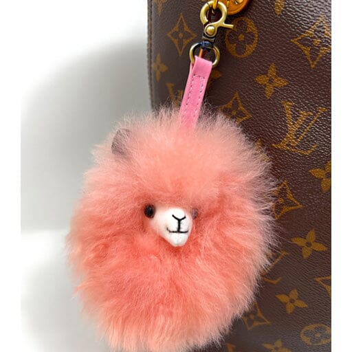 Baby Alpaca Pom Charm – Fluffy Face Companion Clip Apparel & Accessories Inca Pink 