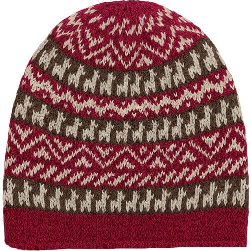 The Alpine Aspen Superfine Alpaca Hat Winter Hat Alpaca Classic Burgundy 