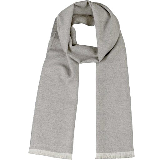 The Chevron Scarf – 100% Baby Alpaca Scarves Inca Silver Pearl 