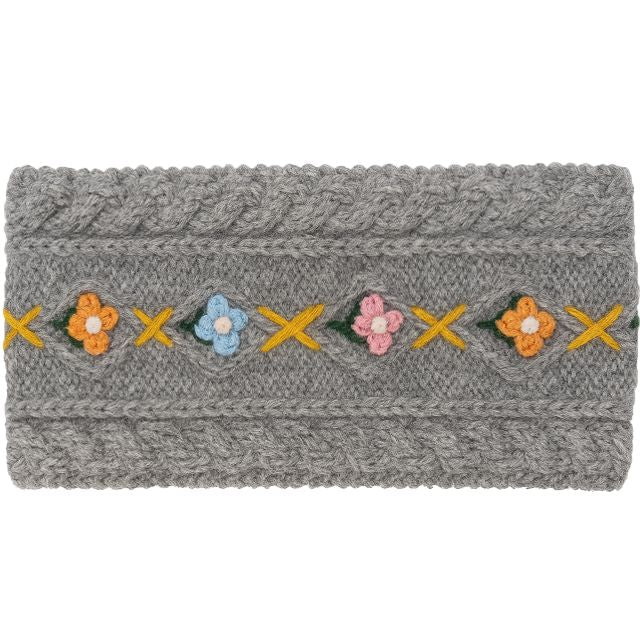 Florencia Baby Alpaca Lace Headband Headband Skiband Alpaca Classic Lt. Grey 