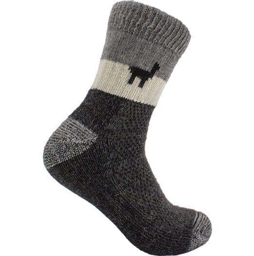 Premium Alpaca Alpaquita Heavy Boot Unisex Socks Alpaca Socks Alpaca Classic Grey Heather S 