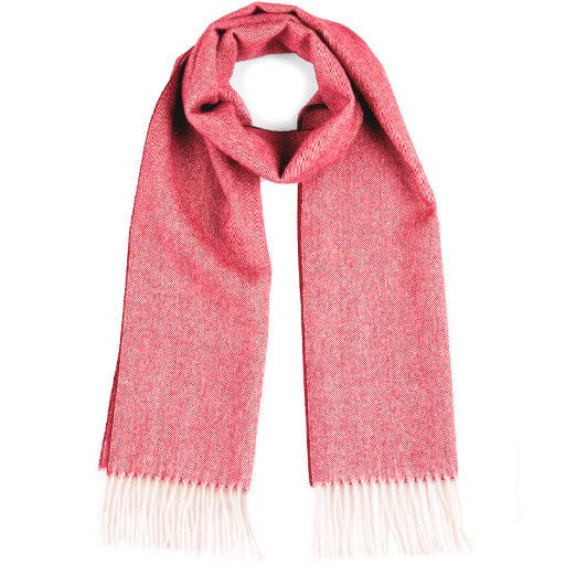 The Highland Herringbone – Pure Alpaca Scarf Scarves Inca Cinnabar 