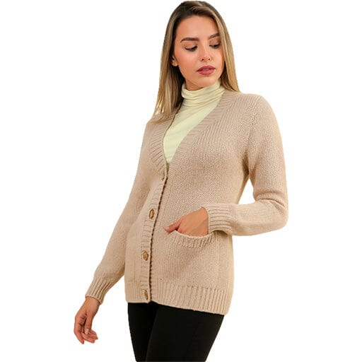 Piermont Alpaca Cardigan Clothing Alpaca Classic Beige L 