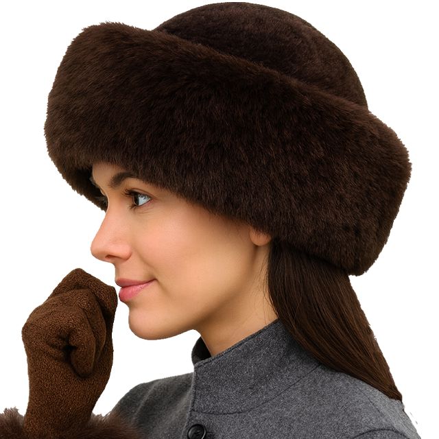 Handmade Baby Alpaca Fur Hat Winter Hat Alpaca Classic Brown 