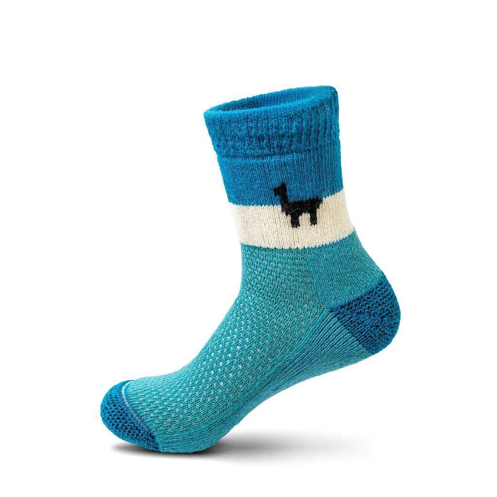 Highland Midweight Alpaca Sock Alpaca Socks Alpaca Classic Sapphire Blue Small 