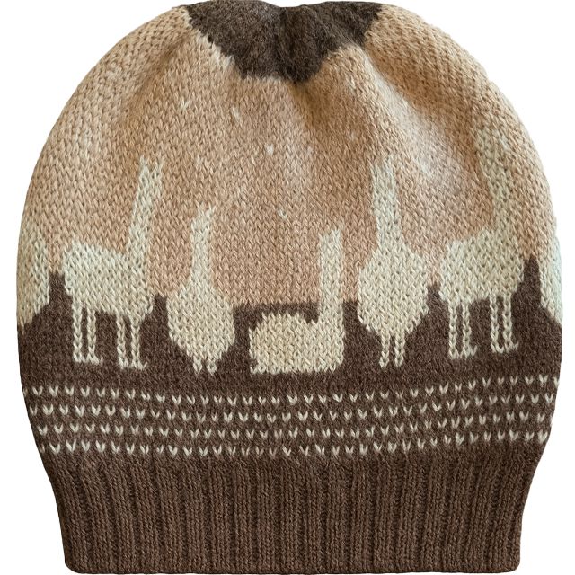 Alpaquita Knit Hat Winter Hat Alpaca Classic Mixt Brown Heather - Beige - Natural 