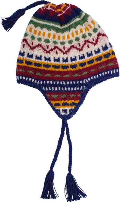 Colourful Brushed Alpaca Chullo Winter Hat Alpaca Classic 