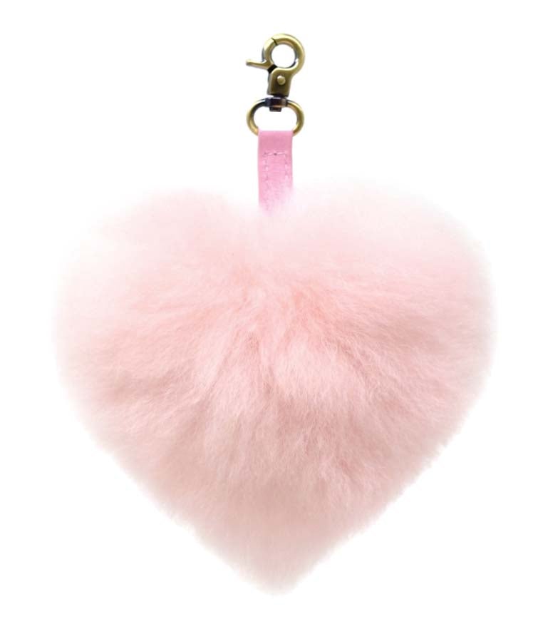 Alpaca Fur Heart Keychain Inca 